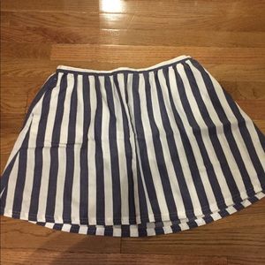 Lauren Conrad blue and white striped skirt